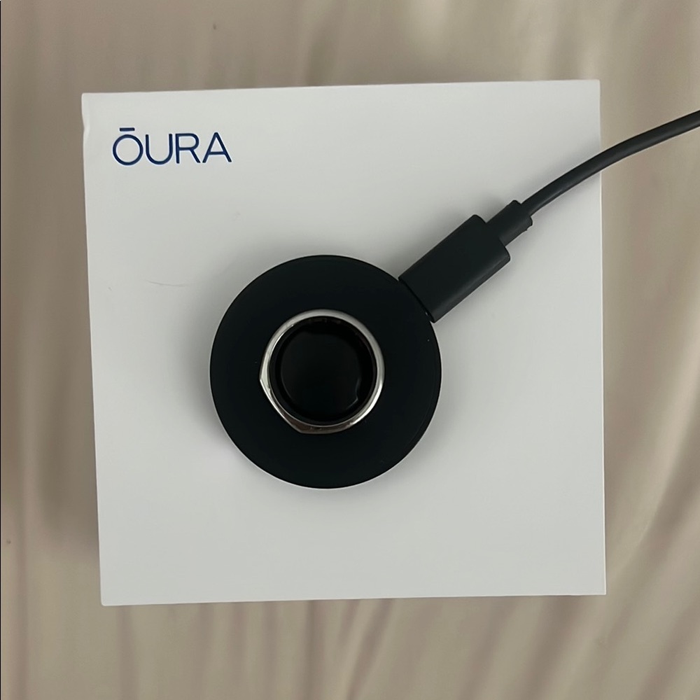 Oura Ring in Black and Silver